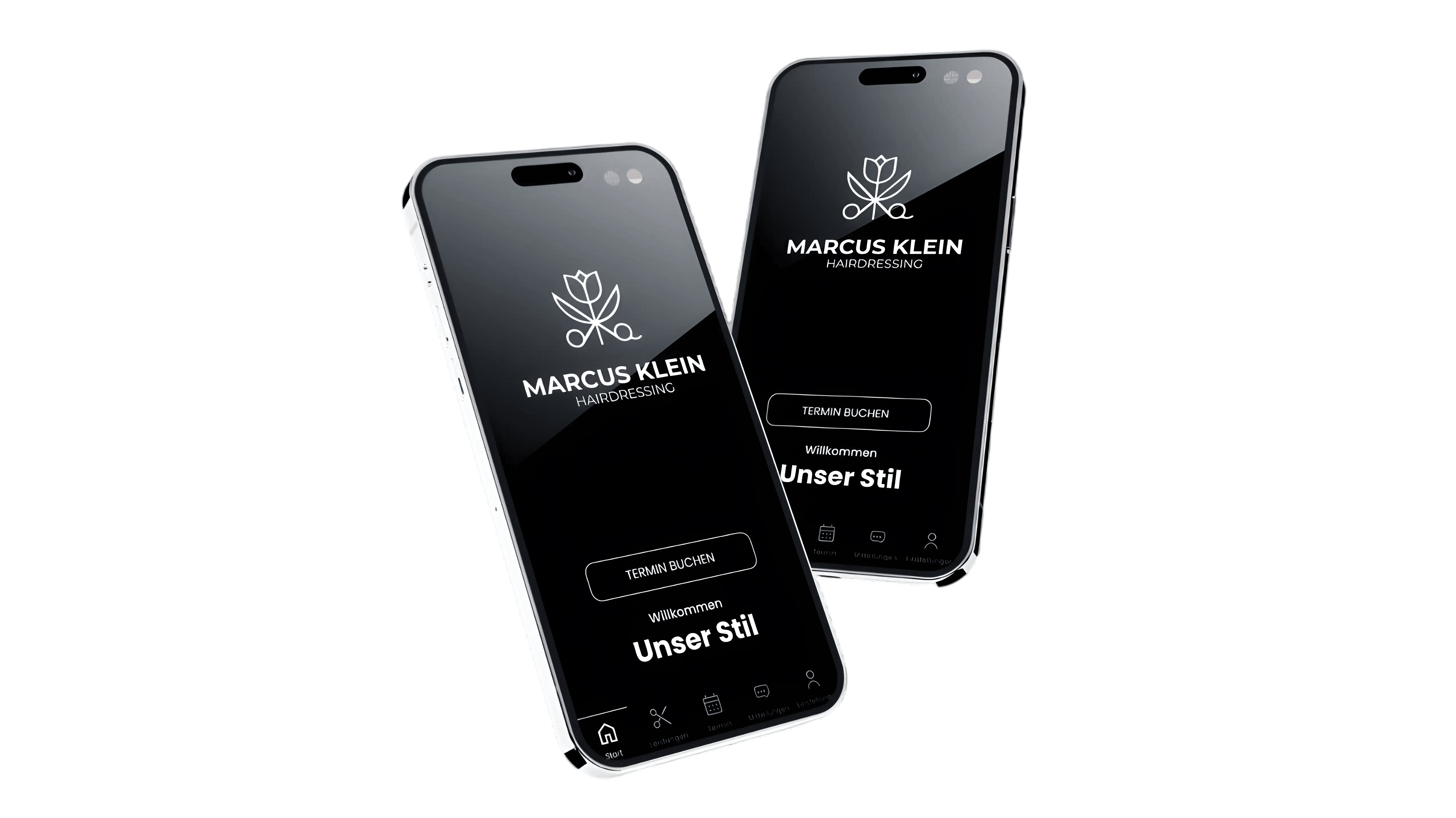 Marcus Klein Hairdressing App Interface